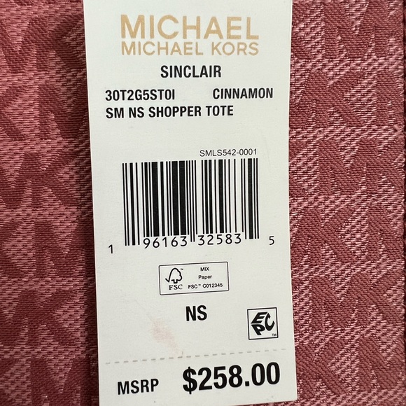 NWT MICHAEL KORS SINCLAIR SMALL SHOPPER TOTE - Picture 8 of 10